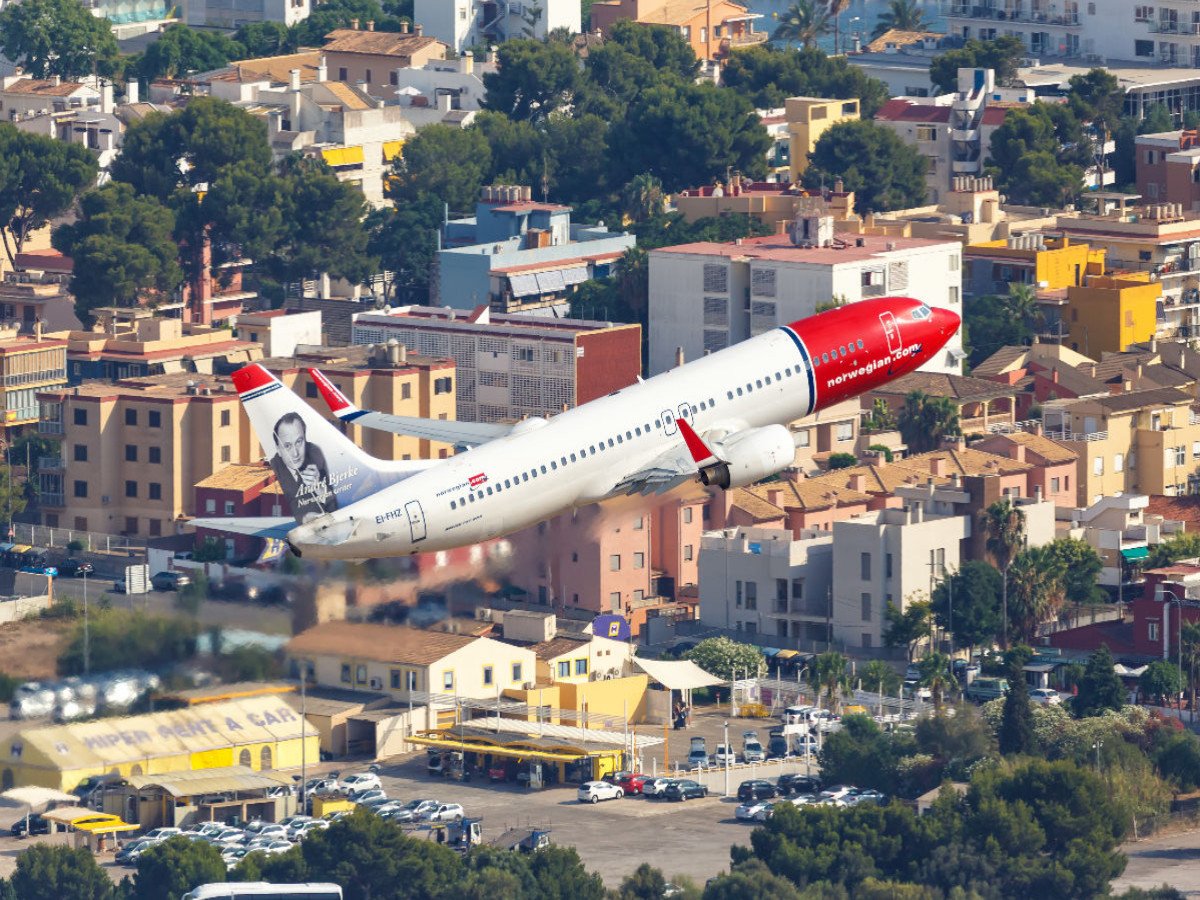 Norwegian Boeing 737 auf Mallorca