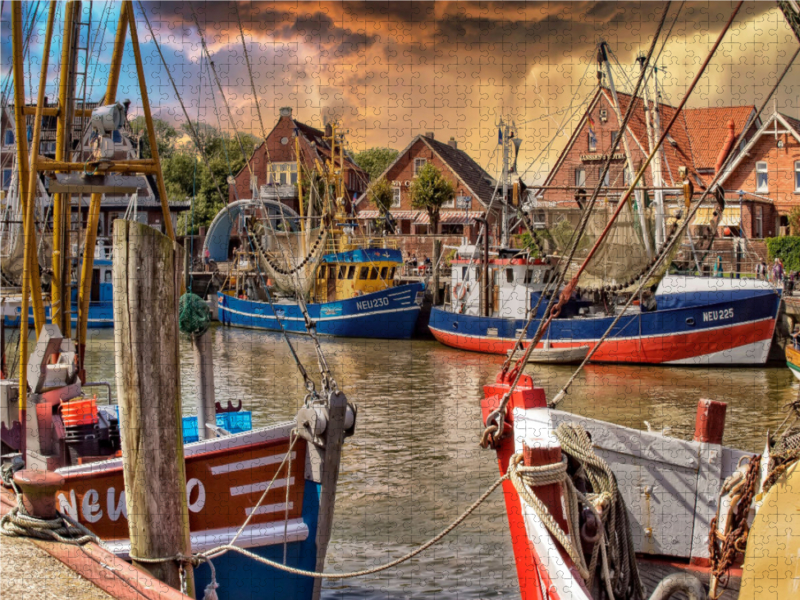 Wunderschöne Hafenatmosphäre in Neuharlingersiel