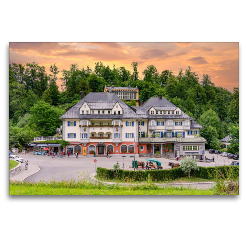 Blick auf die Alpseestraße in Hohenschwangau  am Alpsee