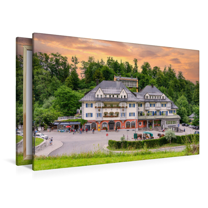 Blick auf die Alpseestraße in Hohenschwangau  am Alpsee