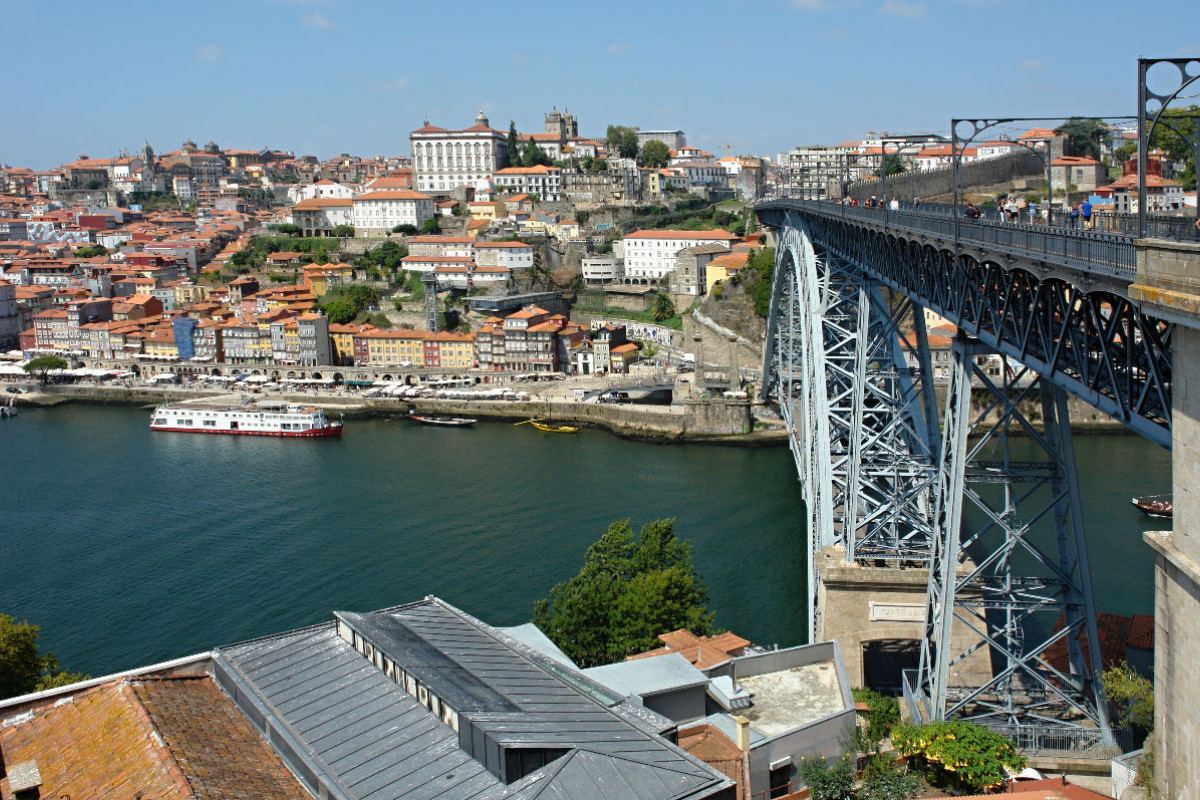 Ansicht Porto mit Lous I Bruecke