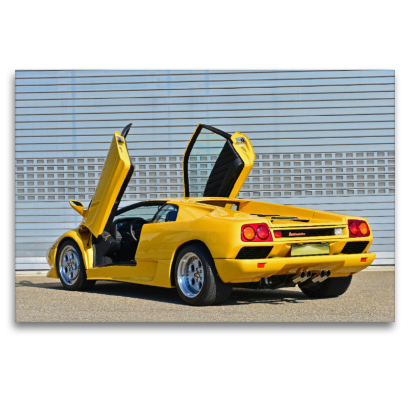 Ein Motiv aus dem Kalender Der Teufel trägt Gelb - Lamborghini Diablo