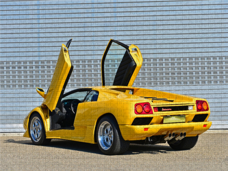 Ein Motiv aus dem Kalender Der Teufel trägt Gelb - Lamborghini Diablo