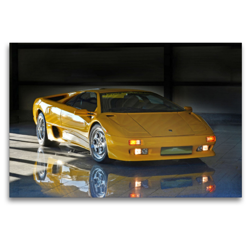 Ein Motiv aus dem Kalender Der Teufel trägt Gelb - Lamborghini Diablo