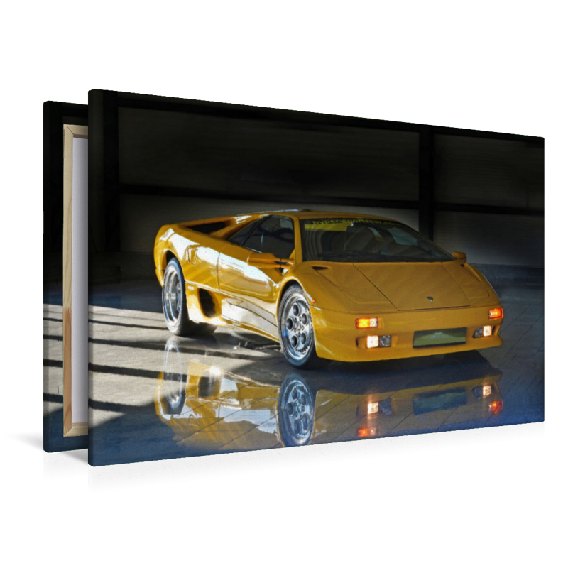 Ein Motiv aus dem Kalender Der Teufel trägt Gelb - Lamborghini Diablo