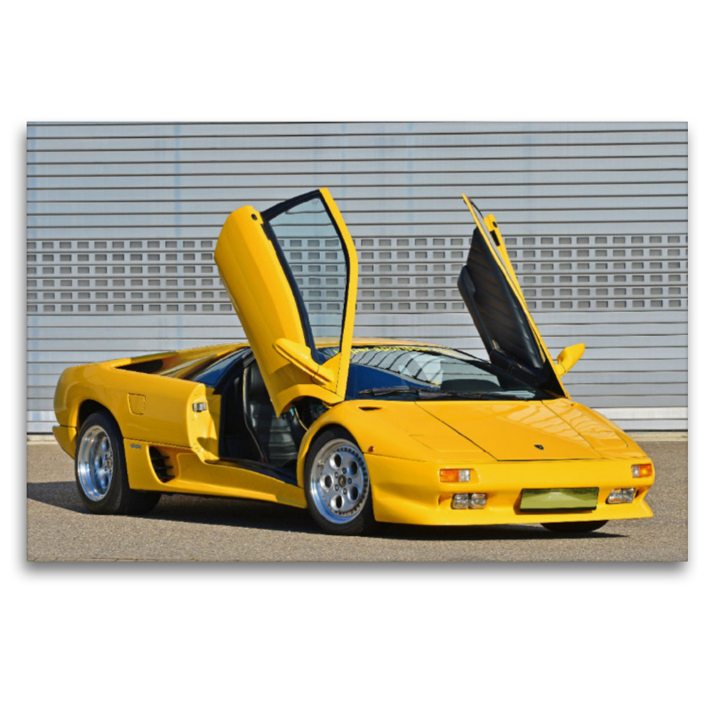 Ein Motiv aus dem Kalender Der Teufel trägt Gelb - Lamborghini Diablo