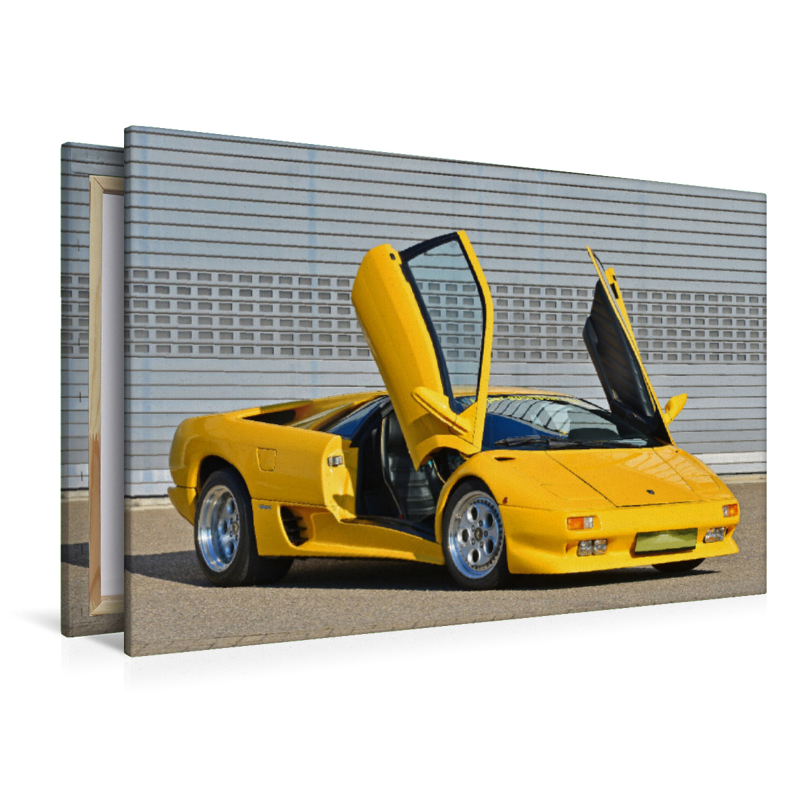 Ein Motiv aus dem Kalender Der Teufel trägt Gelb - Lamborghini Diablo