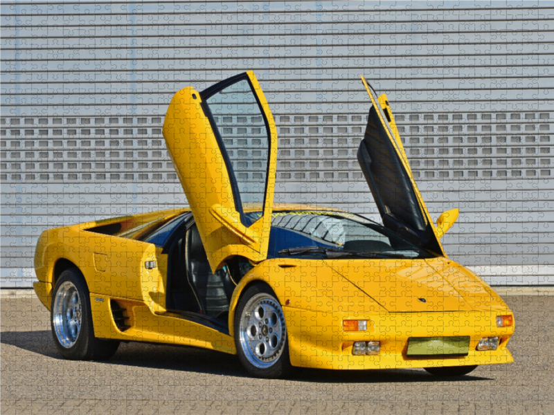 Ein Motiv aus dem Kalender Der Teufel trägt Gelb - Lamborghini Diablo