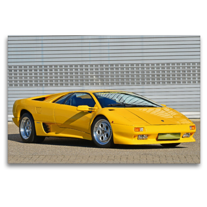 Ein Motiv aus dem Kalender Der Teufel trägt Gelb - Lamborghini Diablo