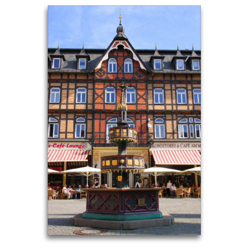 Wernigerode, Marktplatz mit Wohltäterbrunnen