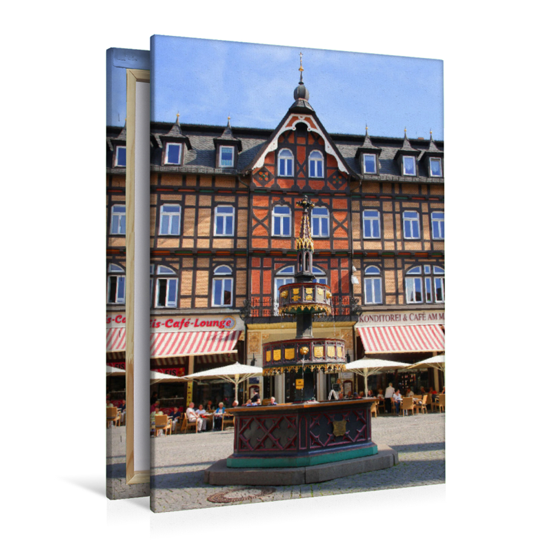 Wernigerode, Marktplatz mit Wohltäterbrunnen