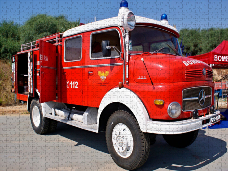 Vintage Mercedes Feuerwehrwagen