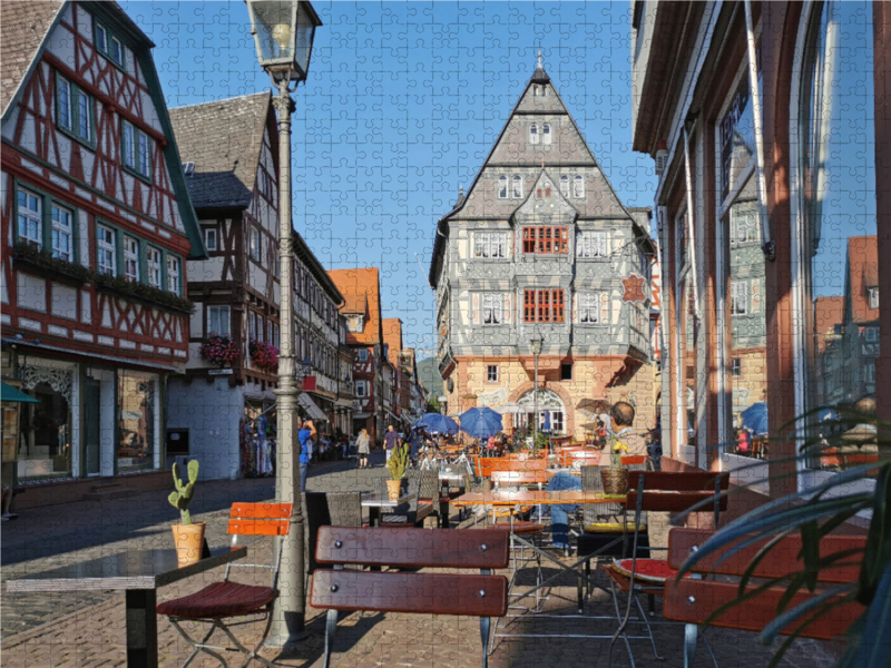 Pause in der Altstadt von Miltenberg