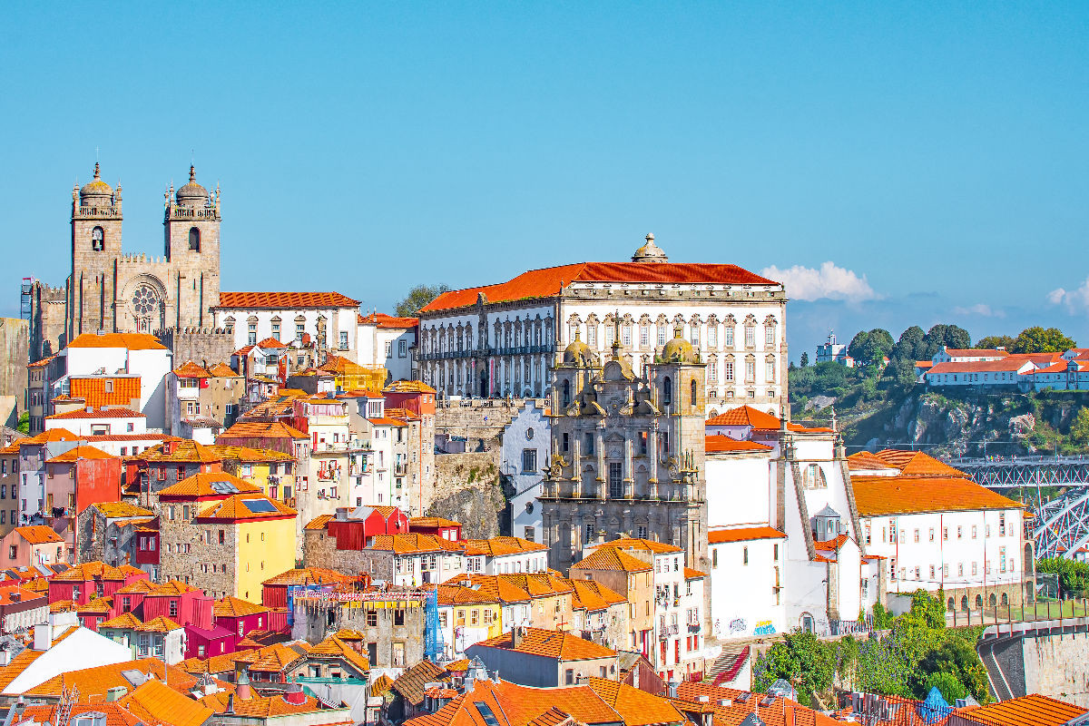 Blick auf die Kathedrale von Porto