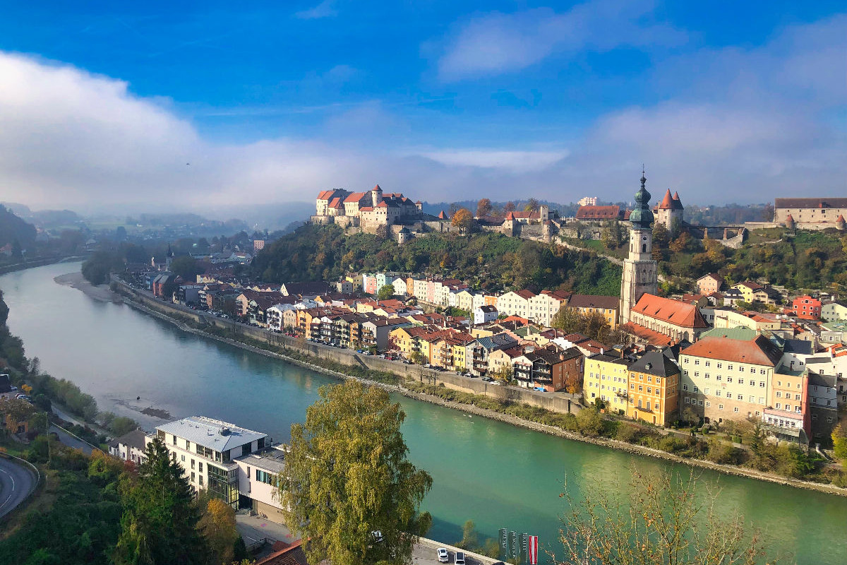 Panoramablick von Österreich aus gesehen