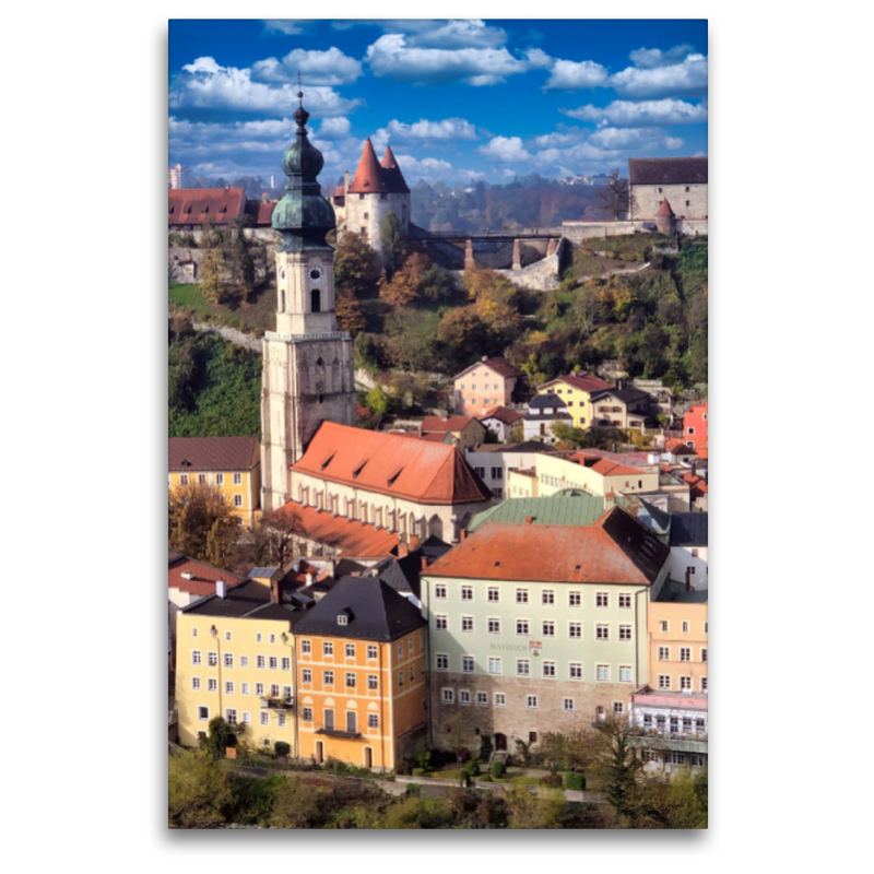 Kirche St. Jakob, Rathaus und Burganlage