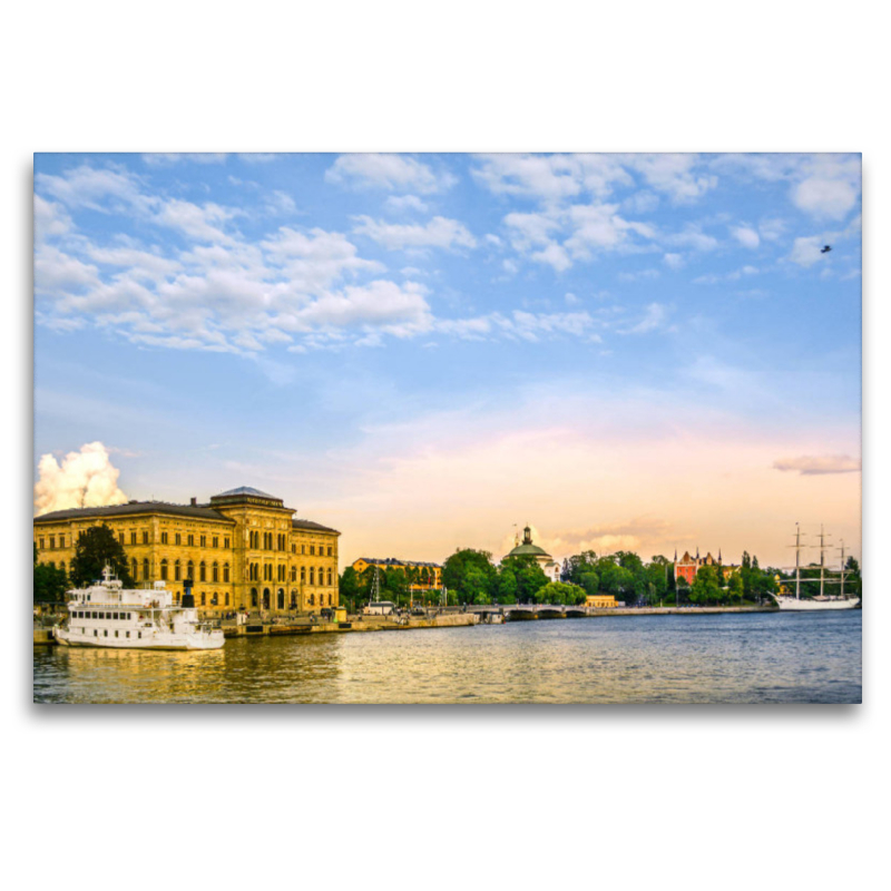 Stockholm - Blick über den Norrström und das Nationalmuseum