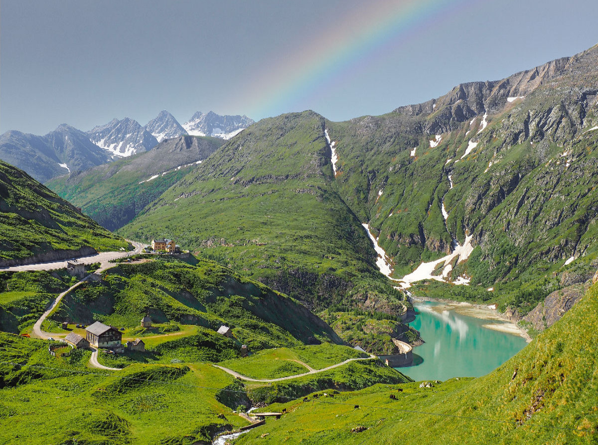 Blick auf den Stausee Margaritze