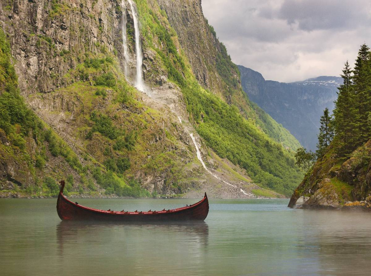 Naeroyfjord in Norwegen