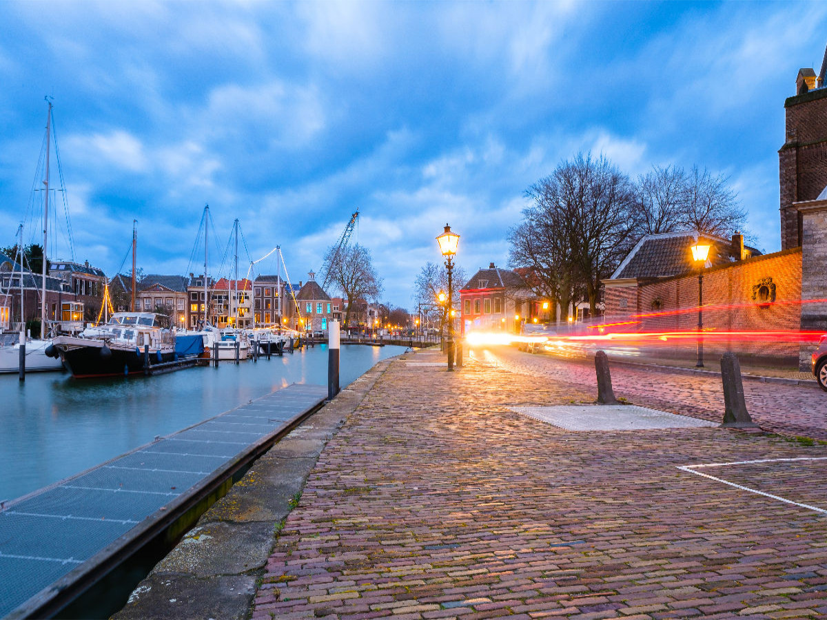 Dordrecht, Korte Geldersekade (Langzeitbelichtung)