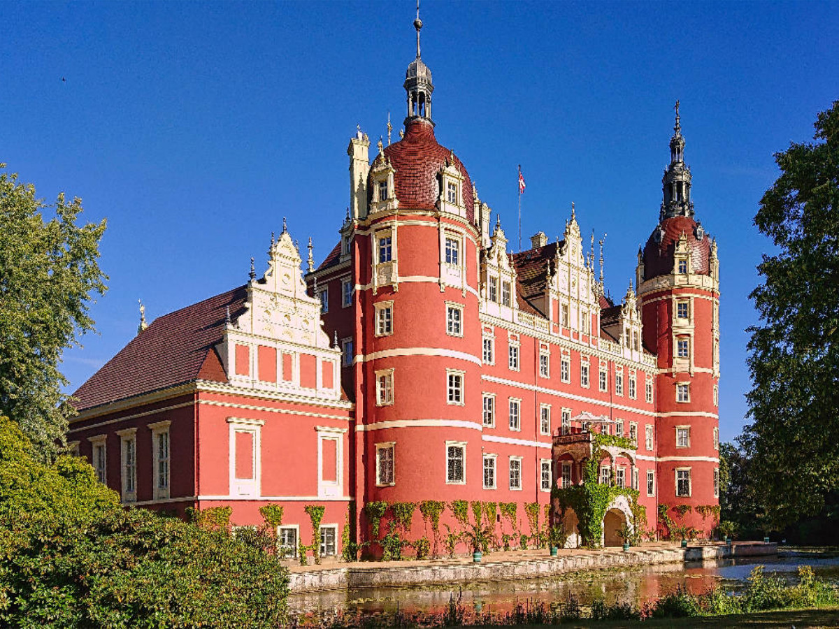 Schloss Muskau im Fürst-Pückler-Park in Bad Muskau