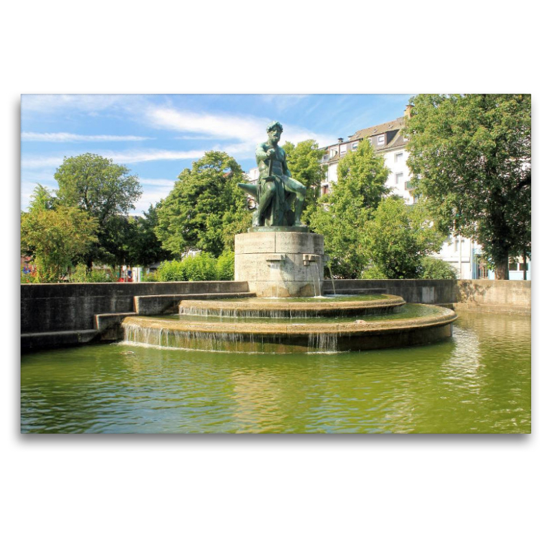 Industriebrunnen, Vater Rhein am Fürstenplatz in Friedrichstadt