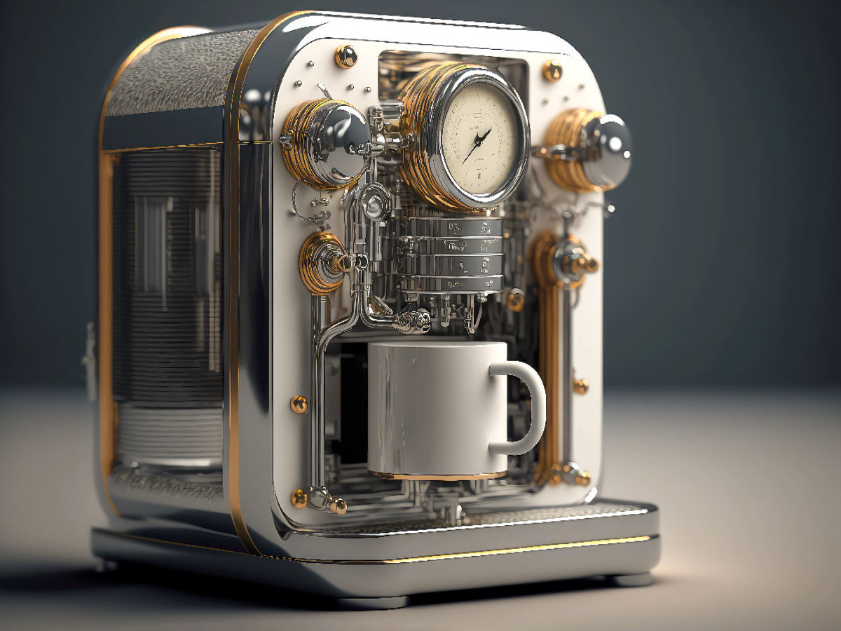 Moderne Kaffeemaschine