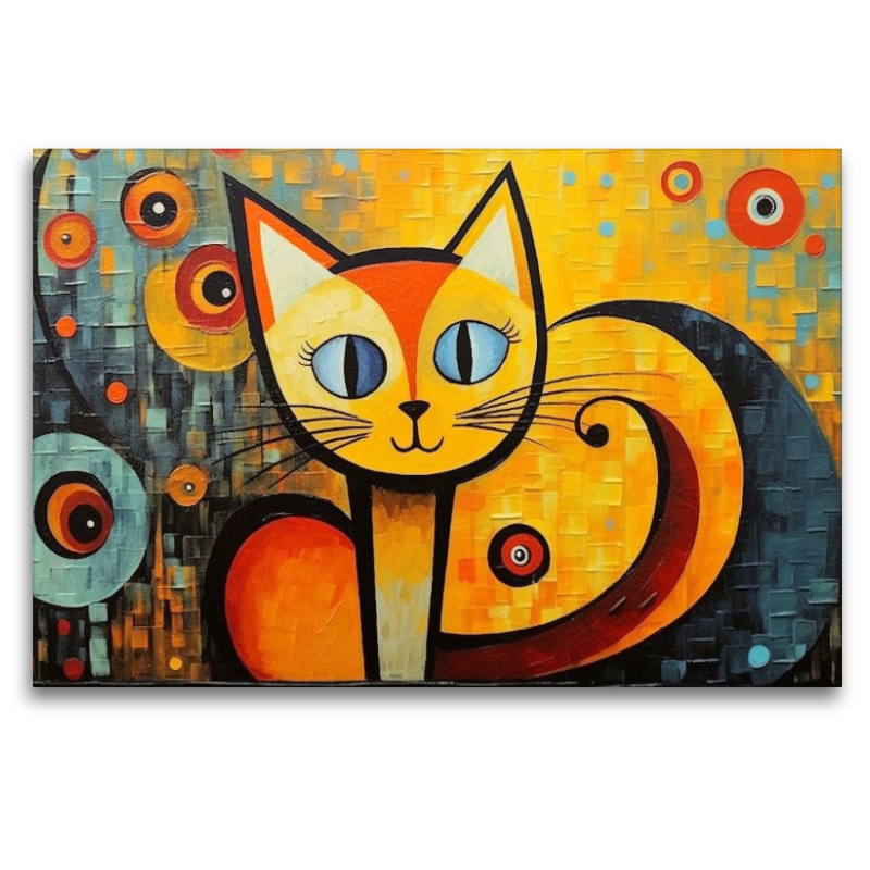 Katze Im Stil von Wassily Kandinsky II