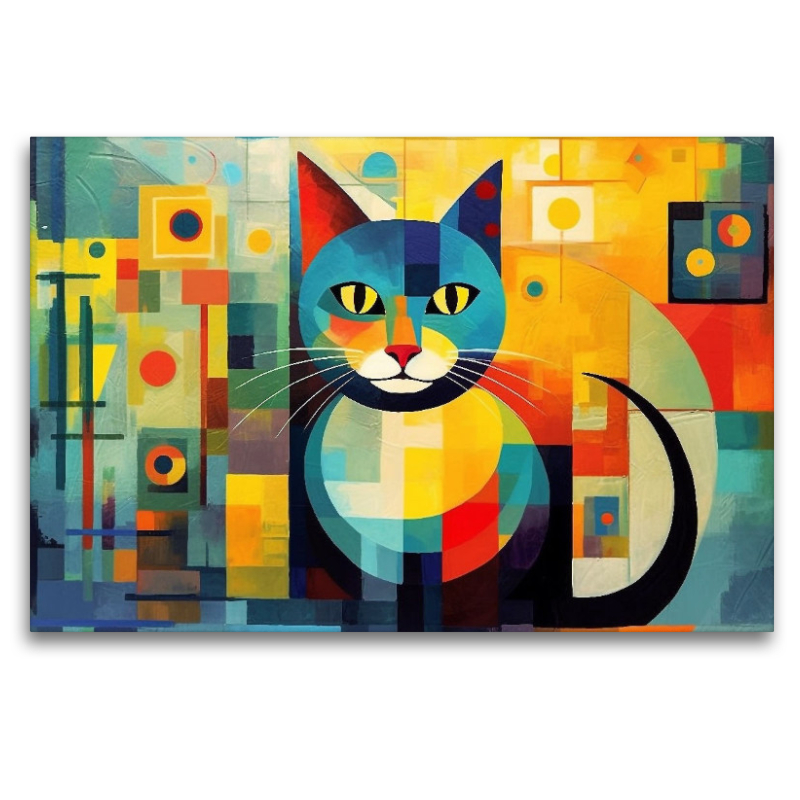 Katze Im Stil von Wassily Kandinsky