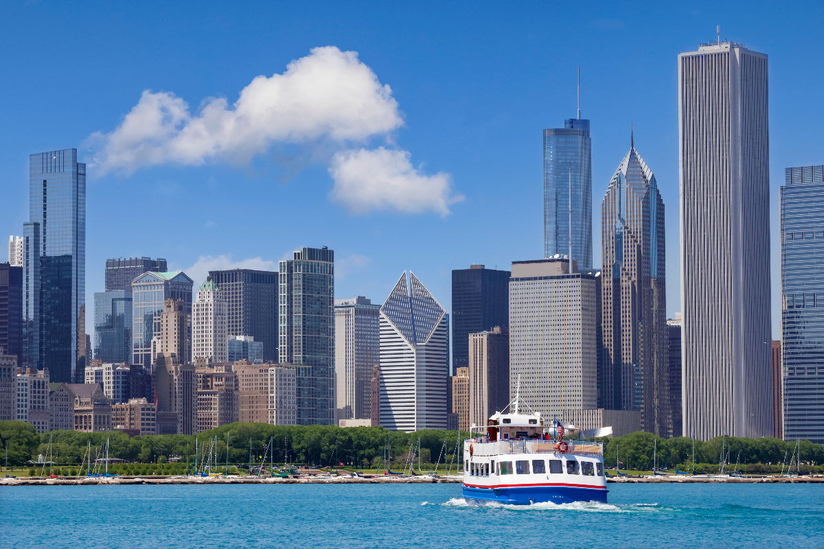 Skyline und Michigansee, Chicago