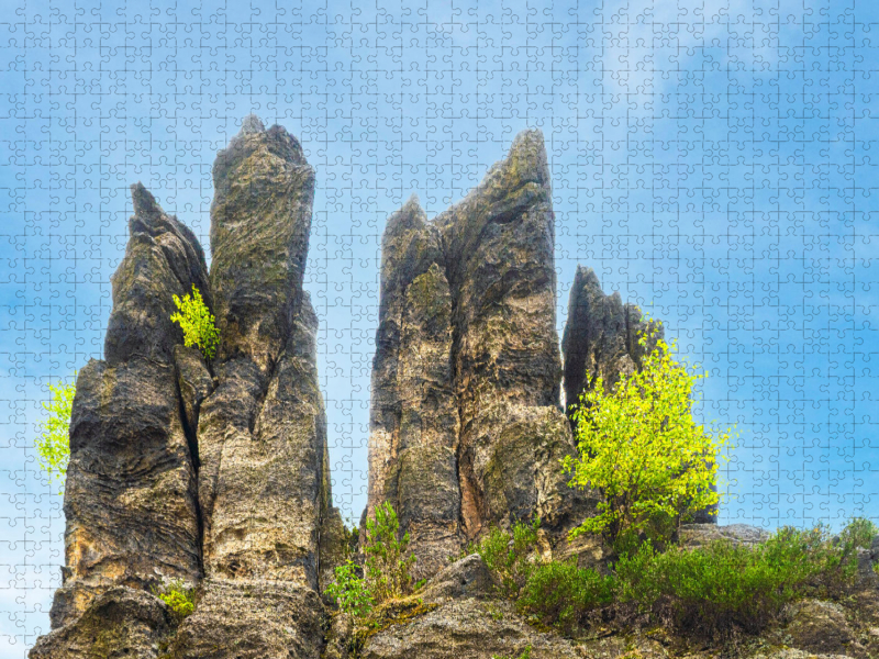 Nonnenfelsen (537m) in Jonsdorf am Südosthang des Buchberges.