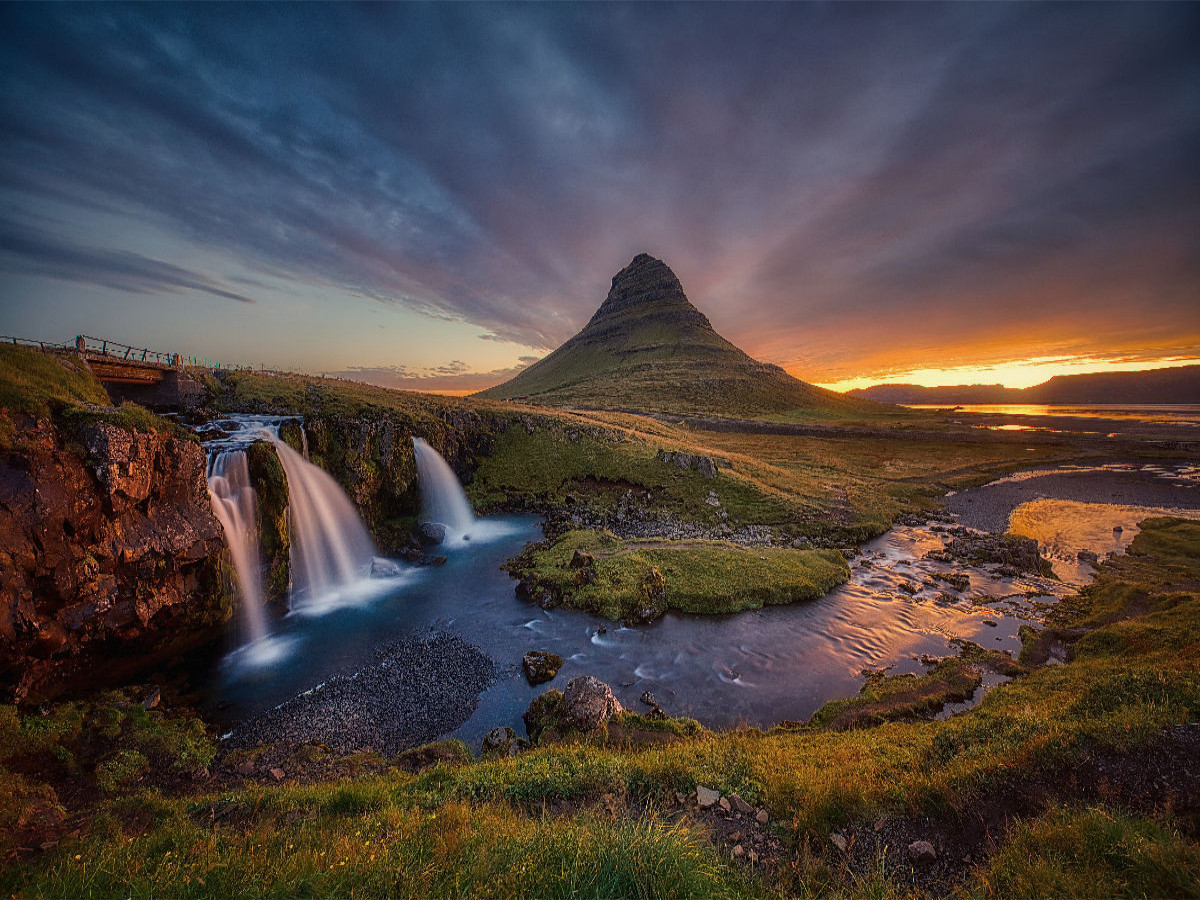 Goldener Kirkjufellsfoss