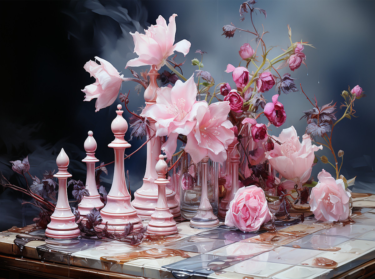 Schach in rose