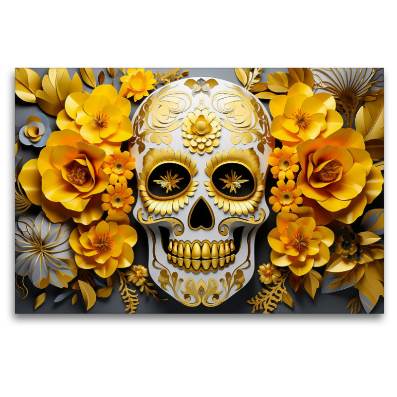 Ein Motiv aus dem Kalender Skull Flower - Totenkopf ART