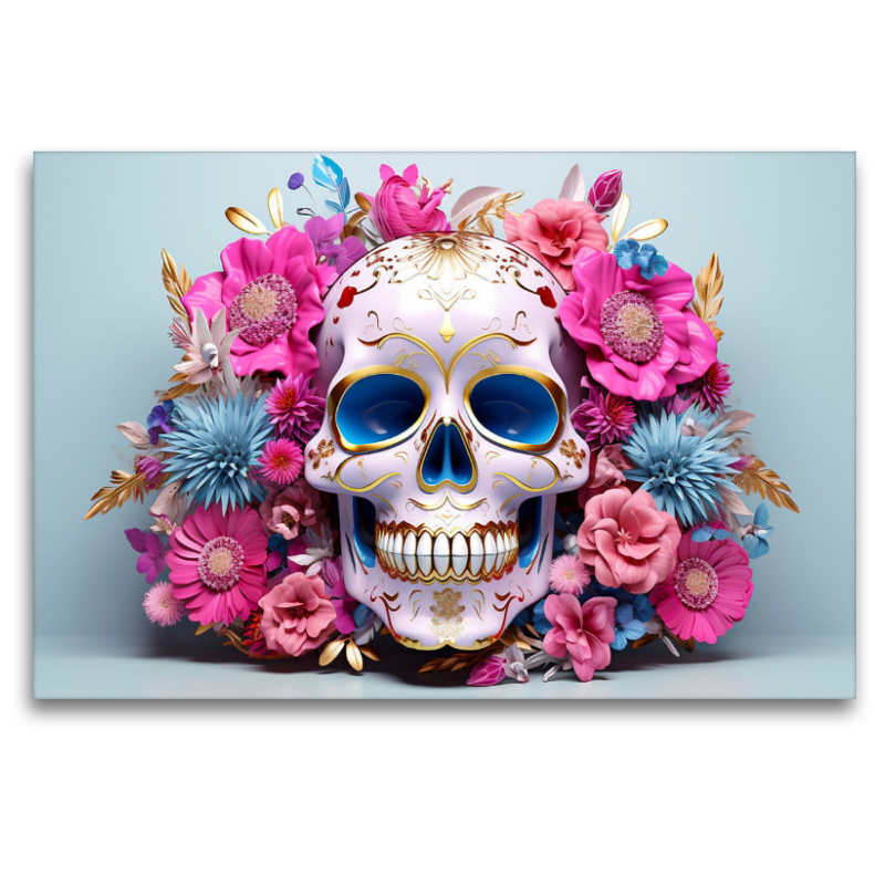 Ein Motiv aus dem Kalender Skull Flower - Totenkopf ART