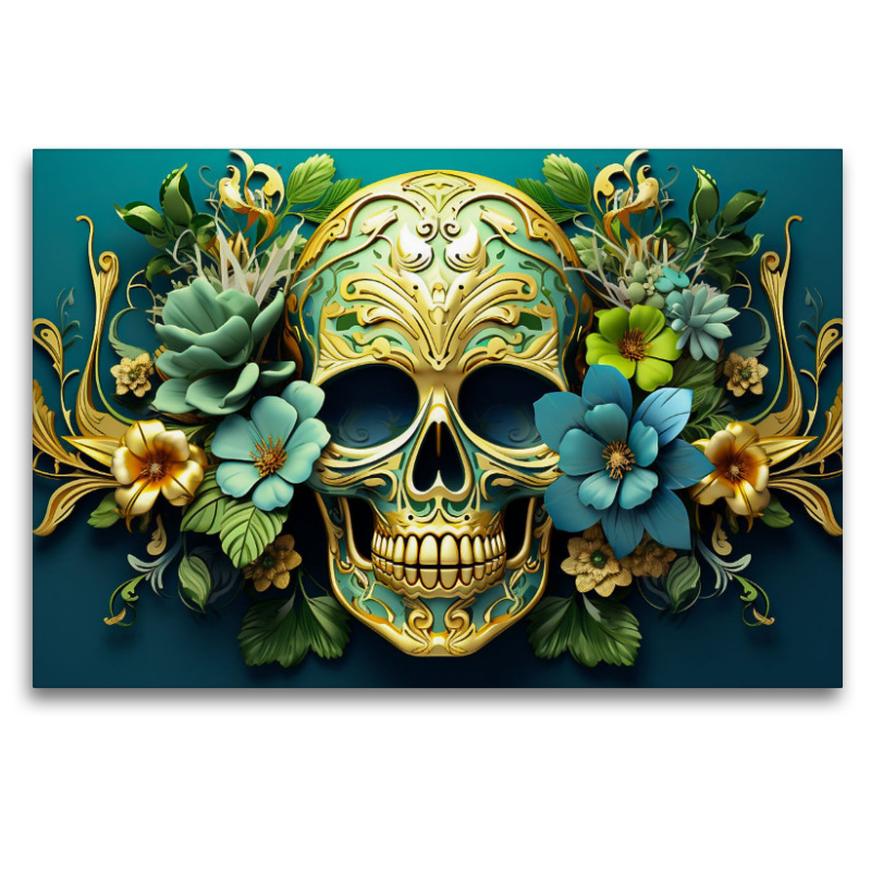 Ein Motiv aus dem Kalender Skull Flower - Totenkopf ART