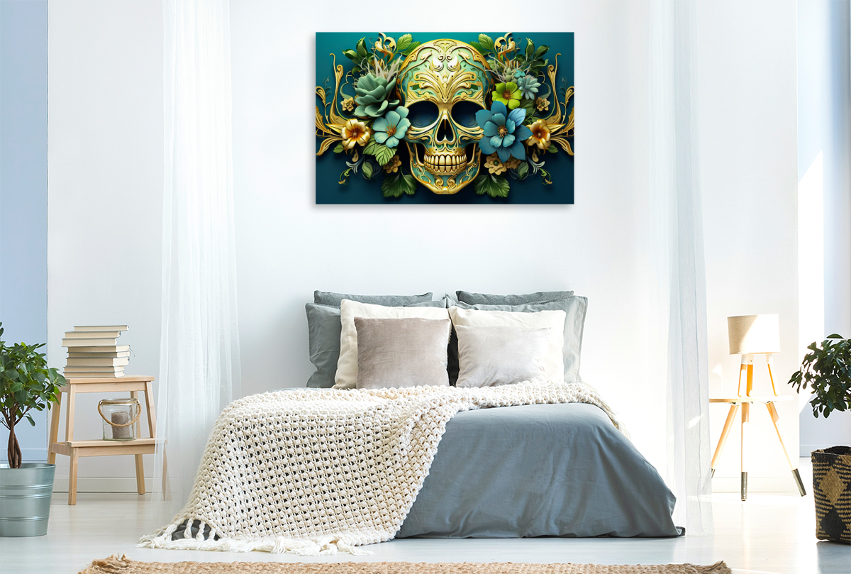 Ein Motiv aus dem Kalender Skull Flower - Totenkopf ART