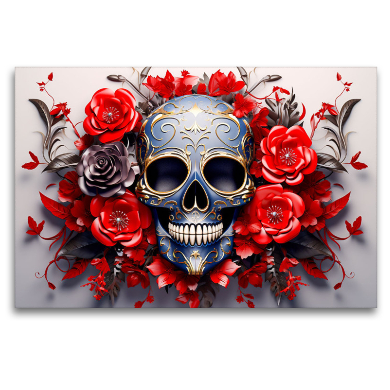 Ein Motiv aus dem Kalender Skull Flower - Totenkopf ART