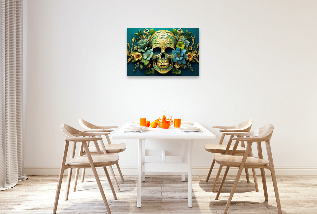 Ein Motiv aus dem Kalender Skull Flower - Totenkopf ART