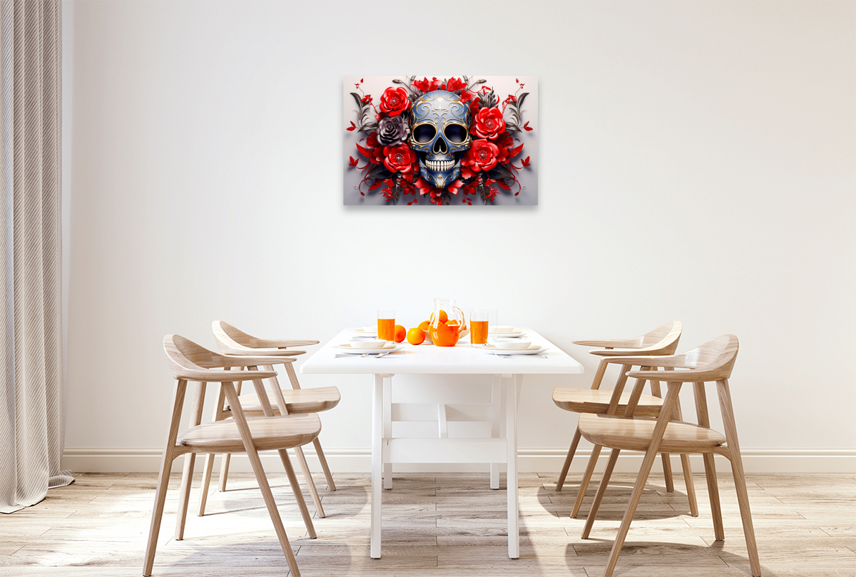 Ein Motiv aus dem Kalender Skull Flower - Totenkopf ART