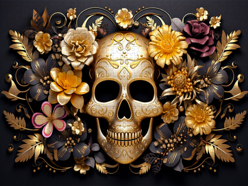 Gold Skull