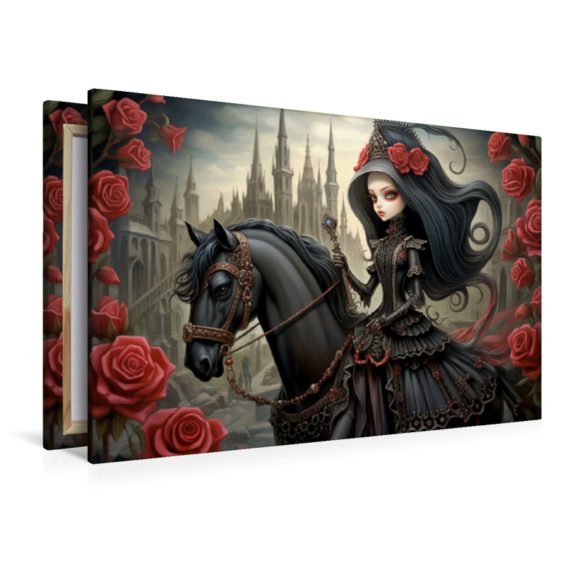 Gothic Queen mit Pferd