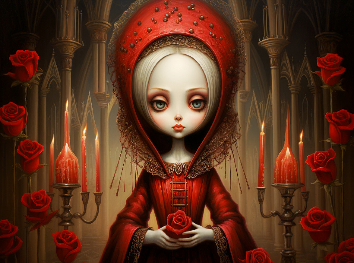 Gothic Queen Surrealistische Illustrationen