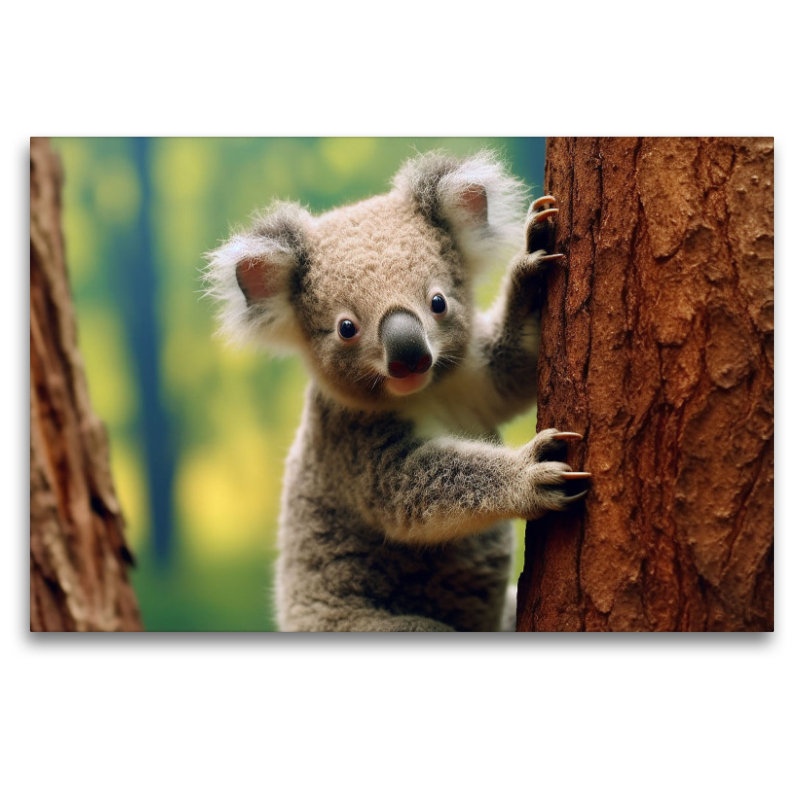 Koala an einem Baum