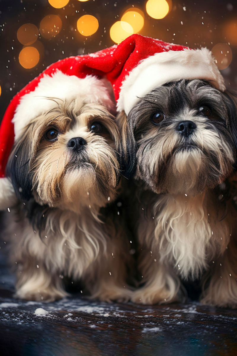 Shih Tzu, wann kommt endlich der Weihnachtsmann