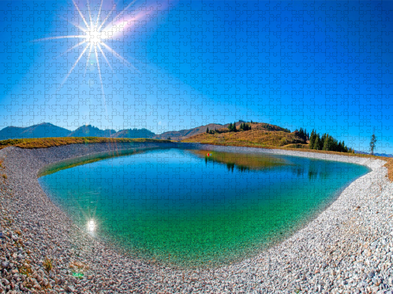 Der Speichersee in Mühlbach am Hochkönig