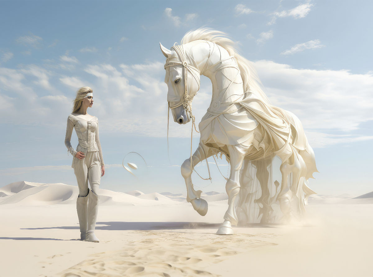 Surrealism meets horse fans