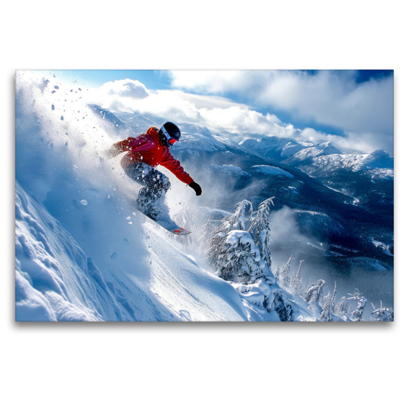 Snowboarden, atemberaubend