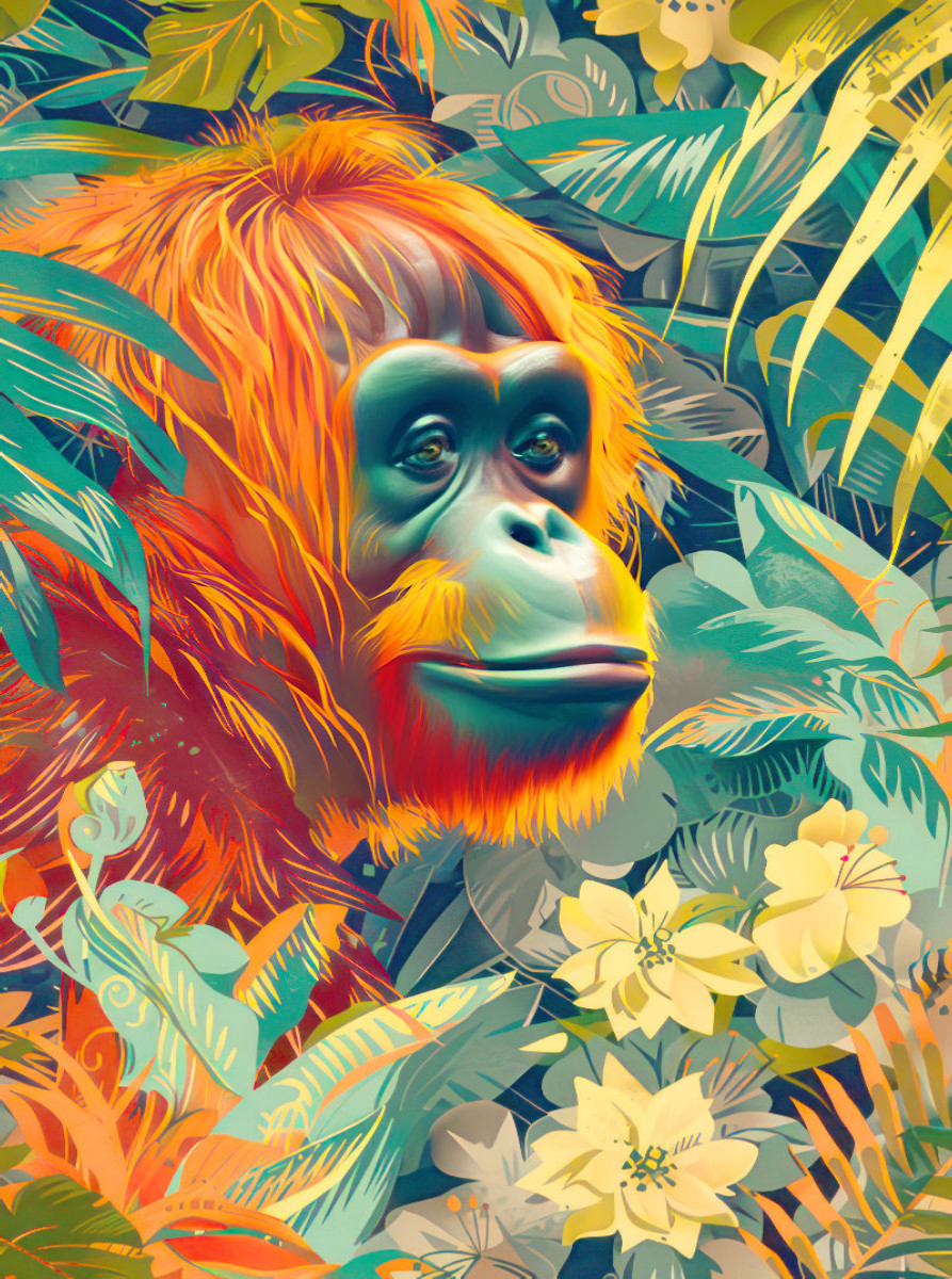 Animaux de la jungle Pop-Art