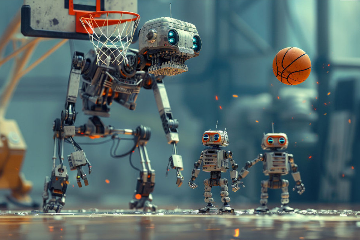 Roboter Basketball